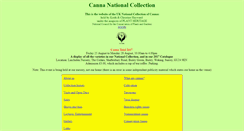 Desktop Screenshot of canna-collection.org.uk