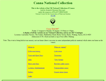 Tablet Screenshot of canna-collection.org.uk